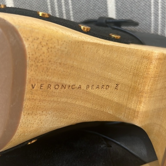 Veronica Beard Black and Tan Clogs - Picture 12 of 13